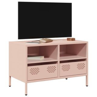 Тумба под телевизор, розовая, 68x39x43,5 см, холоднокатаная сталь