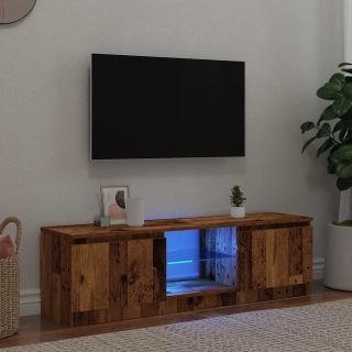 telerialus LEDiga, vana puit, 120x30x36 cm, tehispuit