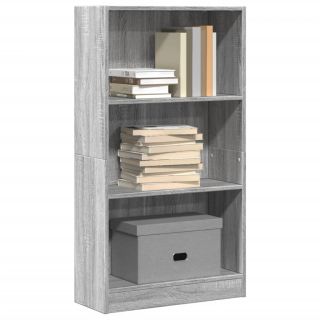 raamatualus, hall Sonoma tamm, 60x24x109 cm, tehispuit