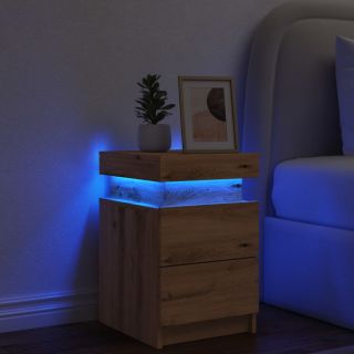 öökapp, LED, käsitöötamm, 35x39x55 cm, tehispuit