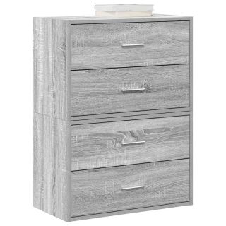 kapid 2 sahtliga 2 tk, hall Sonoma tamm, 60x31x40 cm, tehispuit