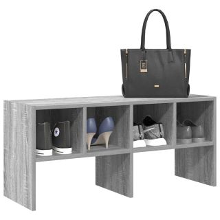 kingariiul virnastatav, hall sonoma tamm, 89,5 x 30 x 40 cm