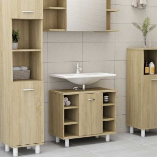 шкафчик для ванной комнаты Sonoma дуб 60 x 32 x 53,5 см искусственное дерево