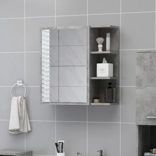 vannitoa peeglikapp betoonhall 62,5x20,5x64 cm tehispuit