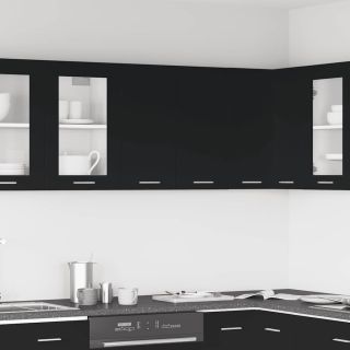 seina köögikapp, “Lyon”, must, 60x31x60, tehispuit
