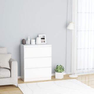 Буфет белый 60 x 35 x 76 см, искусственное дерево