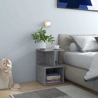 öökapid 2 tk, betoonhall, 35 x 35 x 55 cm, tehispuit