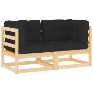 aia nurgadiivanid, 2 tk, patjadega, männipuit