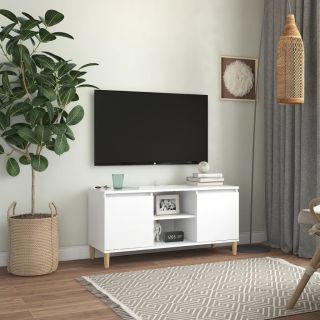 puitjalgadega telerikapp, valge, 103,5 x 35 x 50 cm