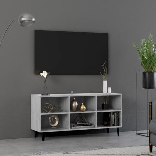 metalljalgadega telerikapp, betoonhall, 103,5 x 30 x 50 cm