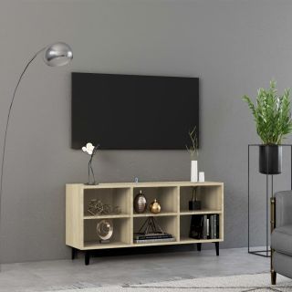 metalljalgadega telerikapp, Sonoma tamm, 103,5 x 30 x 50 cm