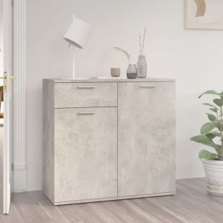 puhvetkapp, betoonhall, 80 x 36 x 75 cm, tehispuit