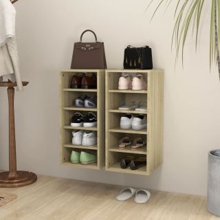 kingakapid 2 tk, Sonoma tamm, 31,5 x 35 x 70 cm, tehispuit