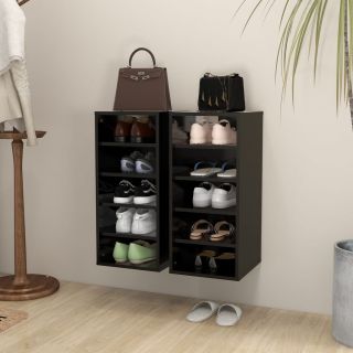 Тумбы для обуви 2 шт., белые, 31,5 x 35 x 70 см, искусственное дерево