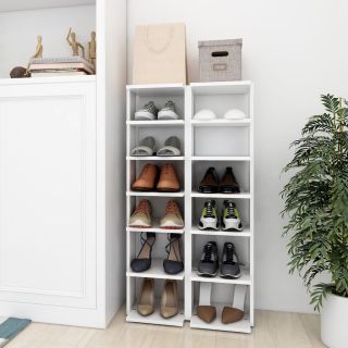 kingakapid 2 tk, valge, 27,5 x 27 x 102 cm, tehispuit