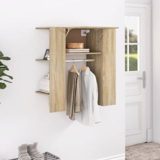 esikukapp, Sonoma tamm 97,5x37x99 cm, tehispuit