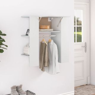 esikukapp, valge 97,5x37x99 cm, tehispuit