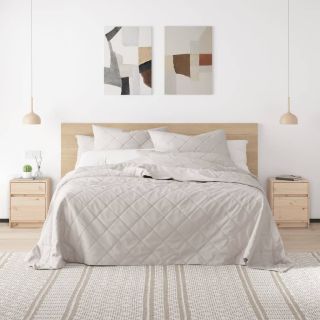 тумбочки прикроватные 2 шт., 40x31x50 см, массив сосны