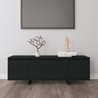 telerikapp, must, 120x30x40,5 cm, tehispuit