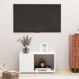 telerikapp, valge, 60 x 24 x 32 cm, puitlaastplaat