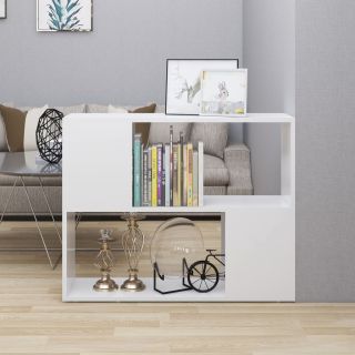 Тумба под телевизор, белая, 80 x 24 x 63 см, искусственное дерево