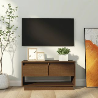 telerikapp, meepruun, 74x34x40 cm, männipuit