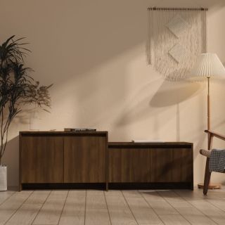 telerikapp, pruun tamm, 146,5x35x50 cm, tehispuit