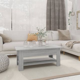 kohvilaud, hall Sonoma tamm, 102 x 55 x 42 cm, tehispuit