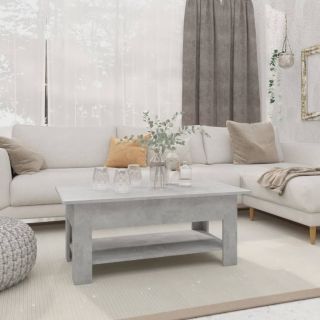 kohvilaud, betoonhall, 102 x 55 x 42 cm, tehispuit