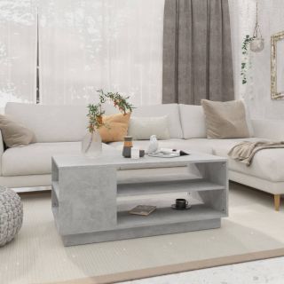 kohvilaud, betoonhall, 102 x 55 x 43 cm, puitlaastplaat