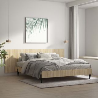 seinale kinnitatav voodipeats, Sonoma tamm, 240x1,5x80 cm