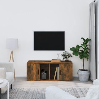 telerikapp, suitsutatud tamm, 100 x 35 x 40 cm, tehispuit