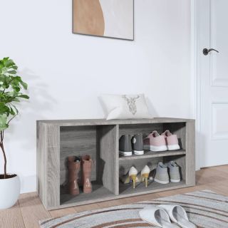 Тумба для обуви, серый дуб Сонома, 100 x 35 x 45 см, искусственное дерево
