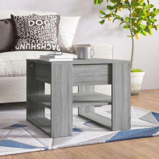 журнальный столик, серый дуб Сонома, 55,5 x 55 x 45 см, искусственное дерево