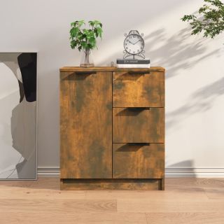 puhvetkapp, suitsutatud tamm, 60x30x70 cm tehispuit