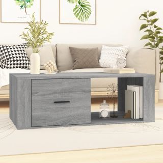kohvilaud, hall Sonoma tamm, 100 x 50,5 x 35 cm, tehispuit