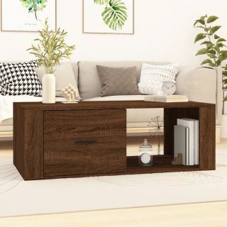журнальный столик, коричневый дуб, 100 x 50,5 x 35 см, искусственное дерево