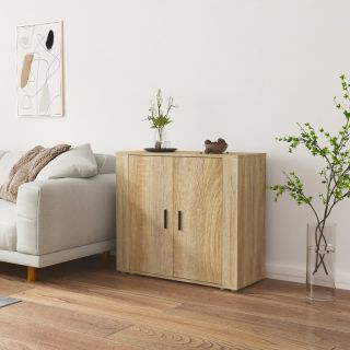 puhvetkapp, Sonoma tamm, 80 x 33 x 70 cm tehispuit