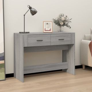 консольный столик, серый дуб Сонома, 100x39x75 см, искусственное дерево