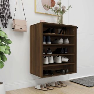 Тумба для обуви, коричневый дуб, 60x35x70 см, искусственное дерево