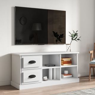 Тумба под ТВ, белая, 102x35,5x47,5 см, искусственное дерево