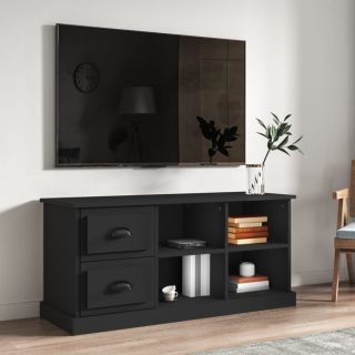 Тумба под телевизор, черная, 102x35,5x47,5 см, искусственное дерево