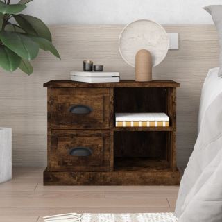 тумбочка прикроватная, дымчатый дуб, 60x35,5x45 см