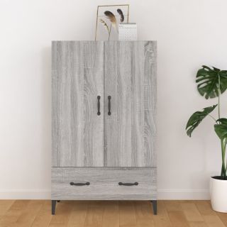 kõrge kapp, hall Sonoma tamm, 70 x 31 x 115 cm, tehispuit