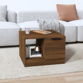 журнальный столик, коричневый дуб, 50 x 50 x 36 см, искусственное дерево