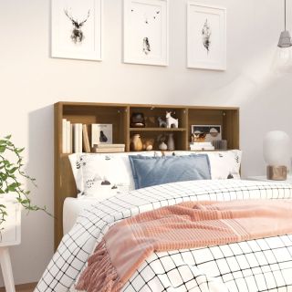 изголовье шкафа коричневый дуб 120x19x103,5 см