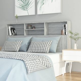 Изголовье шкафа серое Sonoma 160x19x103.5 см