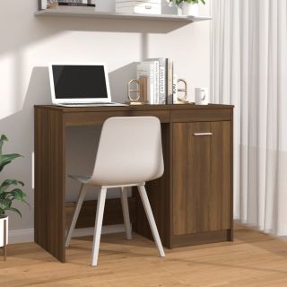 Письменный стол, коричневый дуб, 100 x 50 x 76 см, искусственное дерево