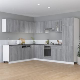alumine köögikapp sahtliga, “Lyon” hall Sonoma tamm