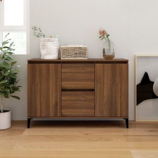 puhvetkapp, pruun tamm, 104 x 35 x 70 cm, tehispuit